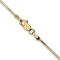 thumbnail image 4 of 14k Yellow Gold 30 Inch .9mm Octagonal Cubetto Omega Snake Chain Necklace Pendant Charm, 4 of 9