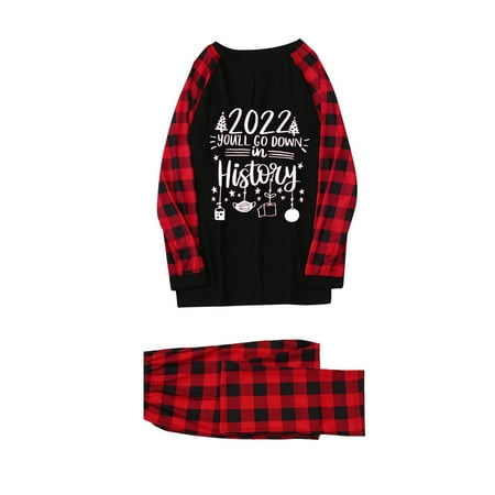 

TZNBGO Baby Girl Fall Clothes Matching Family Pajamas For Women Men Christmas Red Plaid Jammies Holiday Pjs Clothes Mum And Dad Pyjamas Sleepwear