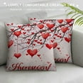 thumbnail image 3 of Nawypu  Valentine's Day Pink Pillow Covers Romantic Love Heart Tree Decorations Outdoor Throw Pillow Covers, Square Pillowcases for Patio Sofa Couch Bedroom Decorative, 3 of 5