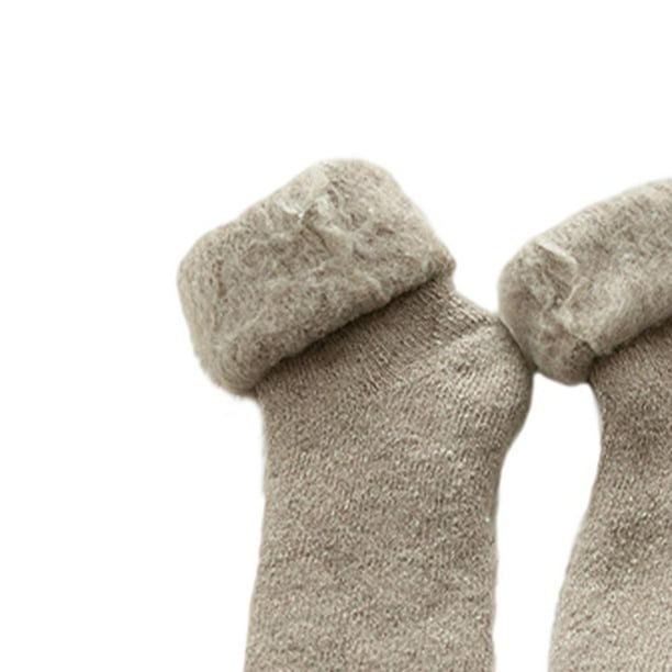 Calcetines Térmicos Para Mujer Extra Cálidos - Forro Polar Suave, Colores Pastel, Ideales Para Noches Frías (talla 36-40)