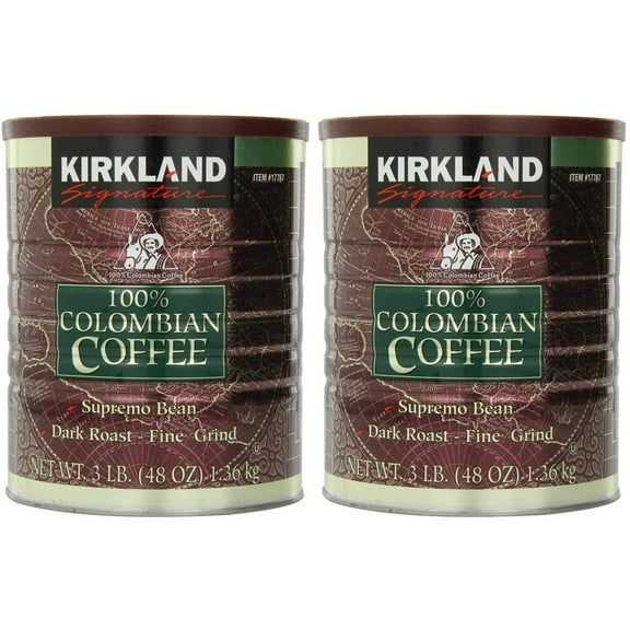 Signature 100% Colombian Coffee Supremo Bean Dark Roast-Fine Grind, 6 Pound ,Signature-ykgj