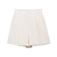 thumbnail image 3 of HH TRAF Conjunto de 2 piezas de moda para mujer, camiseta sin mangas con escote en V y un solo pecho + minipantalones cortos elegantes con cintura alta y bolsillo trasero con cremallera, 3 of 5