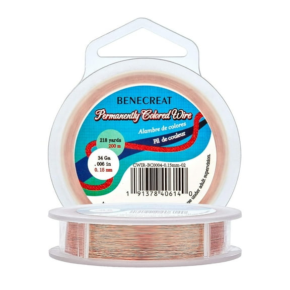 34-Gauge 218 Yards Resistant Thin Copper Wire for Jewelry Beading Craft