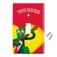thumbnail image 2 of Gumby with Guitar You Rock Heart Plastic Wall Decor Toggle Light Switch Plate Cover, 2 of 3
