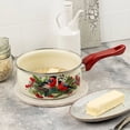 thumbnail image 2 of METALAC Bullfinch Enamel Saucepan 1.6 Qt (1.5 L) Enameled Steel Pot Sauce Pan, Red, 2 of 4