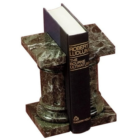 Jade Bookends - Jade Green Pedestal Marble Bookends