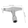 thumbnail image 2 of TEHAUX 4pcs Drum Keys Silver Aluminum Alloy Tuning Tools for Drums Performance, 2 of 8