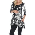 thumbnail image 2 of White Mark Women's Maternity Ganette Tunic Top, 2 of 4