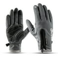 thumbnail image 6 of zhongxinda Unisex Touch Screen Cycling Gloves Winter Cold Weather Waterproof Thickness Warm Fleece Inner Zippered Adjustable Full Finger Gloves For Ski Snowboard Bike Running Motorbike, 6 of 6