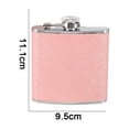 thumbnail image 2 of Stainless Steel With Colorful Glitter Hip Flask - Stores 6 Ounces, 2 of 5