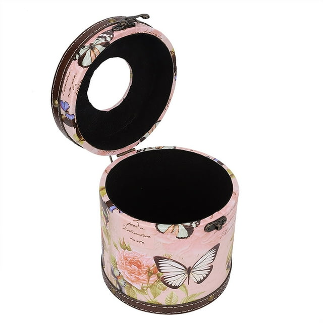Household Office Retro Vintage Printed Wooden PU Tissue Box Storage Holder Superior Craftsmanship