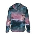 thumbnail image 3 of Kll Boat Lighthouse Storm Waves Print Men'S Women’s Upf 50+ Sun Protection Outdoor Hoodie Jacket Long Sleeve Fishing Hiking Performance Shirt- X-Large, 3 of 8