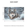 thumbnail image 2 of Placemats Set of 4 / 6, Majestic Snowy Wolf Placemats for Dining Table Indoor/Outdoors Heat Resistant Washable Placemats 18" x 12", 2 of 8