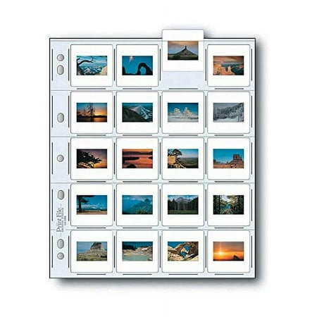 UPC: 0029368202703 | 35mm Slide Pages Holds Twenty 2×2 Mounted Transparencies Top Loading Pack of 25