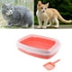 thumbnail image 2 of Inodoro de Arena para Mascotas Reflexivo Arena de Caja de Arena - Rosa Aleatorio Yuyangstore Cacerola para arena para mascotas, 2 of 8