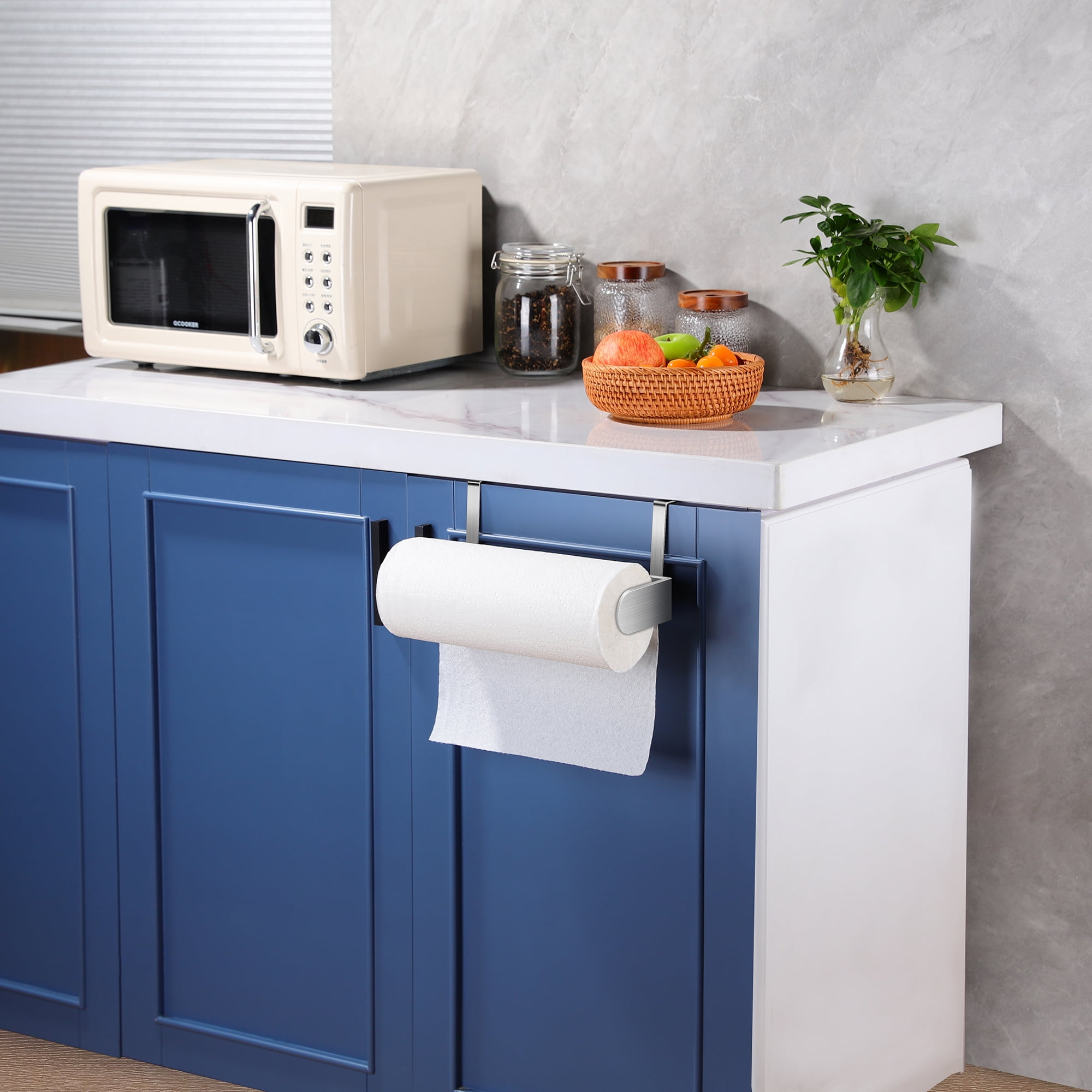 Hanging Paper Towel Holder Kitchen Cabinet Cupboard - Temu