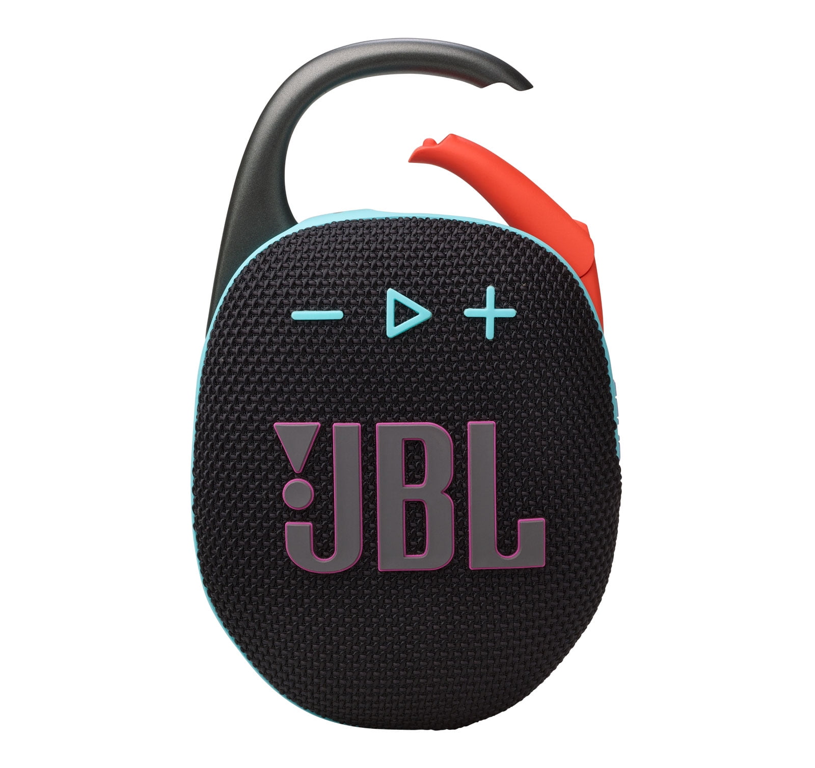 JBL Clip 5 Bluetooth Speaker and divvi! Protective Case Bundle - Black Orange