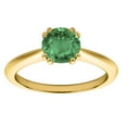 thumbnail image 2 of Mauli Jewels Engagement Rings for Women 0.90 Carat Emerald Engagement Ring 4 prong 10k Yellow Gold, 2 of 8