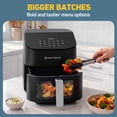 thumbnail image 6 of West Bend 7 Quart Digital Air Fryer, 12 Presets, Non-Stick Basket, Easy Cleanup, in Black (AFWB7DBK13), 6 of 19