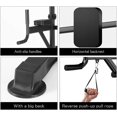 thumbnail image 4 of Multi Function Power Tower Dip Station Strength Training Exercise Bar for Home Gym, Adjustable Height Dip Stand, Black, 4 of 5