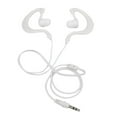 thumbnail image 1 of IPX8 Waterproof Hook Style In-ear 3.5mm Plug Stereo Sound In-Ear Audio Earbuds White, 1 of 8