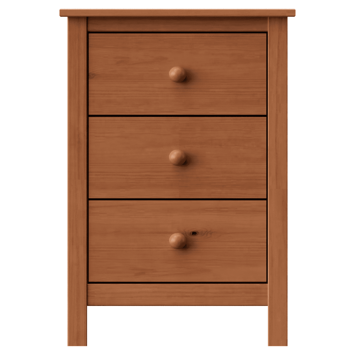 From the Tree Furniture Solid Wood 3-Drawer Tall Nightstand, Honey