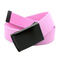 thumbnail image 1 of Men's Black Flip Top Military Belt Buckle with Canvas Web Belt XX-Large Pastel Pink, 1 of 3