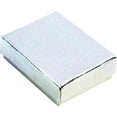 thumbnail image 1 of 888 Display - Pack of 10 Boxes of 5 3/8" x 3 7/8" x 1"H Silver Linen Cotton Filled Jewelry Boxes, 1 of 3