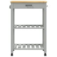 thumbnail image 3 of vidaXL Kitchen Trolley MONZA 60x40x90 cm Solid Wood Pine, 3 of 5