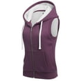 thumbnail image 3 of MixMatchy Women's Sleeveless Sherpa Lining Zip Up Cozy Vest, 3 of 5