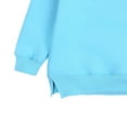 thumbnail image 5 of Ashirexll Crewneck Sweatshirts Sweatshirts For Girls Trendy 8-13 Years Girls Solid Color Round Neck Fleece Pullover Sweater Coat, 5 of 5