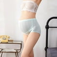 thumbnail image 4 of Hollow Out Solid Cotton Maternity Panties High Waist Pregnant Briefs Adjustable Lace Trim Maternity Underpants, 4 of 10