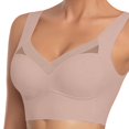 thumbnail image 2 of TIWEKE Full Coverage Wireless Bras for Older Women (Pink,4XL), 2 of 6