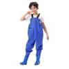 Toddler Girls Rompers Summer Water Proof Fishing Waders Solid Suspenders Jumpsuits With Boots Blue Infant To Big Kid