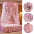 thumbnail image 3 of Bed Canopy, Machine Washable Round Bed Canopy, Polyester Bed Curtain, for Children Kids, 3 of 7