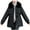 Black, variant on Lovskoo 2024 Women's Winter Coats Fleece Parkas Anoraks Thick Warm Long Sleeve Hooded Cotton Padded Coat Outerwear Black