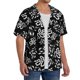 thumbnail image 2 of Fotbe Snake Camisa Estampada de Manga Corta para Hombre, Casual de Verano, Estilo Playero, Sin Arrugas-Large, 2 of 5