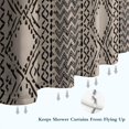 thumbnail image 6 of Boho Black and White Ethnic Pattern Shower Curtain 72"x84" ,Bathroom Decorative Shower Curtains Set with 12 Hooks,Modern Waterproof Washable Shower Curtain, 6 of 6