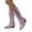 Pink, variant on Cowboy Boots for Women Metallic Mid Calf Cowgirl Boots with Embroidered Sparkly Western Pull on Short Boots