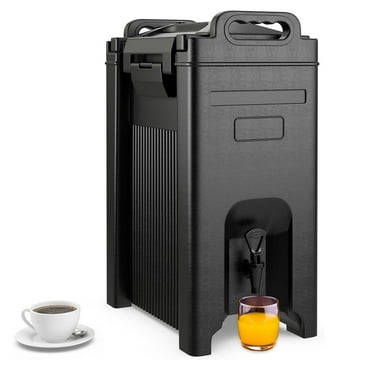 5 Gallon Insulated Beverage Dispenser, Versatile Ice and Hot Drink Server, Keep Hot Coffee Tea Warm with Handles for Catering, Hot Beverage Dispenser for Kitchen, Restaurant and Pantry