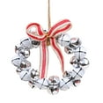 thumbnail image 2 of Dserfhy Jingle Bell Wreath Ornaments Small 8 Inch Christmas Crisp Sound Bells Wreath Holiday Crafts for Christmas Tree Party Decoration, 2 of 8