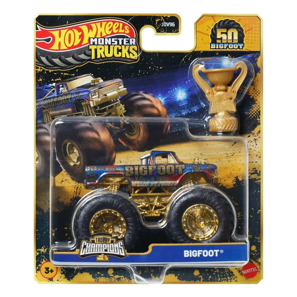 Hot Wheels Monster Trucks Trophy Champions Métal moulé 1:64 Camion - Exclusivité Walmart
