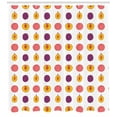 thumbnail image 3 of Ambesonne Fruit Shower Curtain, Tasty Food Choices Plum Peach, 69"Wx84"L, White Dark Magenta, 3 of 3