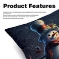 thumbnail image 2 of Snowman Throw Pillow Covers Covers Set of 2, Velvet Cushion Case with Unique Patterns for Bed Pillows, 16x16 18x18 20x20 Inches,for Various Occasions, 2 of 6