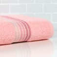 thumbnail image 3 of Mainstays Basic Bath Collection - Single Bath Towel, Pink Ombre Stripe, 3 of 9