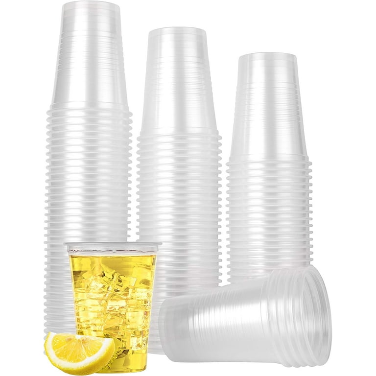PLASTICPRO 16 Oz Clear Disposable Cups, Durable Plastic Drinking Cups for  Party, 100-Pack - Walmart.com