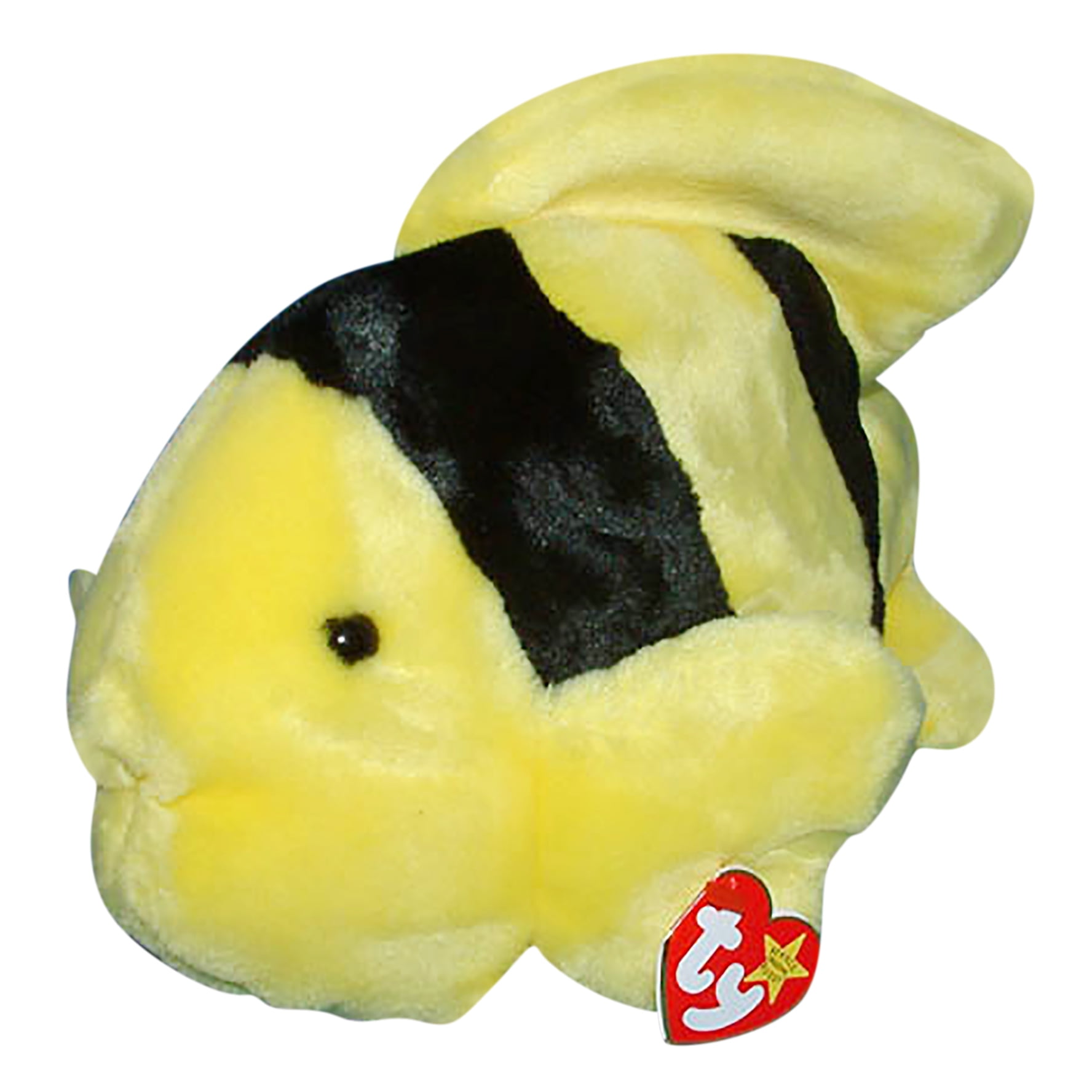 Bubbles Retired 1998 Ty Beanie Buddy Yellow and Black 11in Tropical Fish 9323 for sale online 