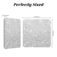 thumbnail image 3 of Xecao Silver Glitter for Fridge Magnets - Fun Decorative Refrigerator Magnets, Cute and Soft for Stylish Kitchen Accents, 3 of 5