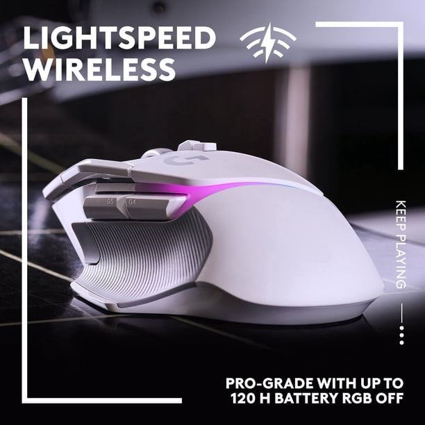 【使用2回】ロジクール G502 X LIGHTSPEED ホワイト（ケース付） Logitech G502 X PLUS LIGHTSPEED Wireless RGB Gaming Mouse