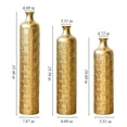 thumbnail image 4 of YIQMI Gold Scale Floor Vase Set of 3 Tall Metal Decorative Pampas Grass Vases for Mother's Day, Thanksgiving, Christmas, Galentine's Day, 4 of 7